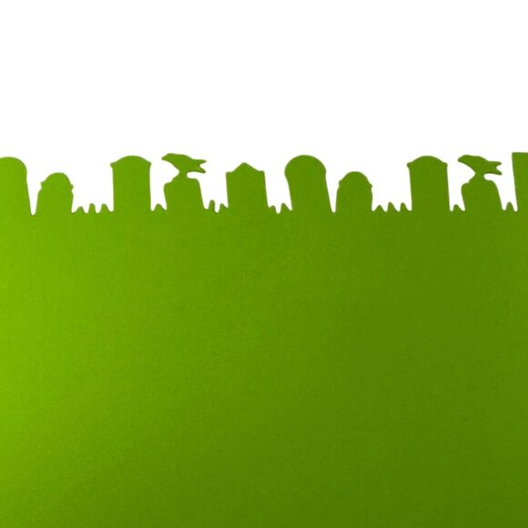 Martha Stewart Graveyard Edge Punch Halloween Tombstone Border Retired HTF Rare - Picture 3 of 6